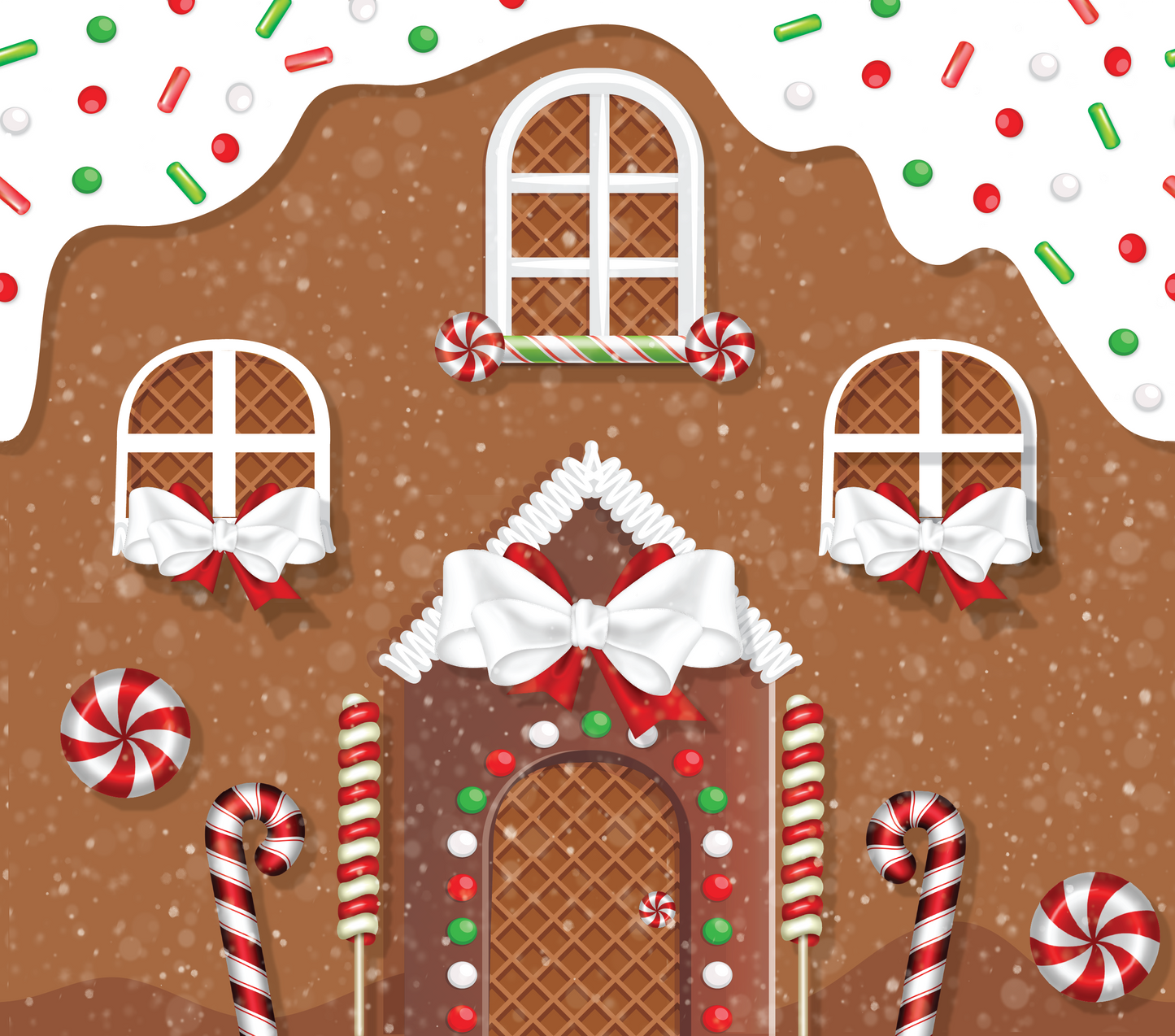 Gingerbread House Tumbler 20oz CLEARANCE
