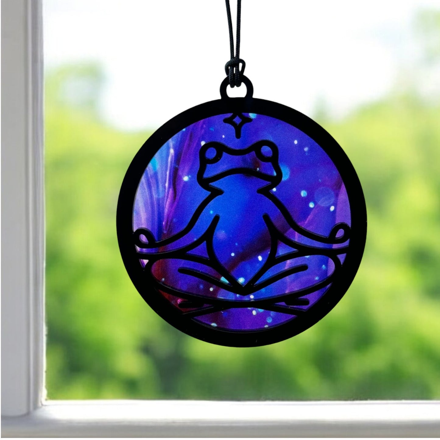 Suncatcher / Ornament - Meditating Frog
