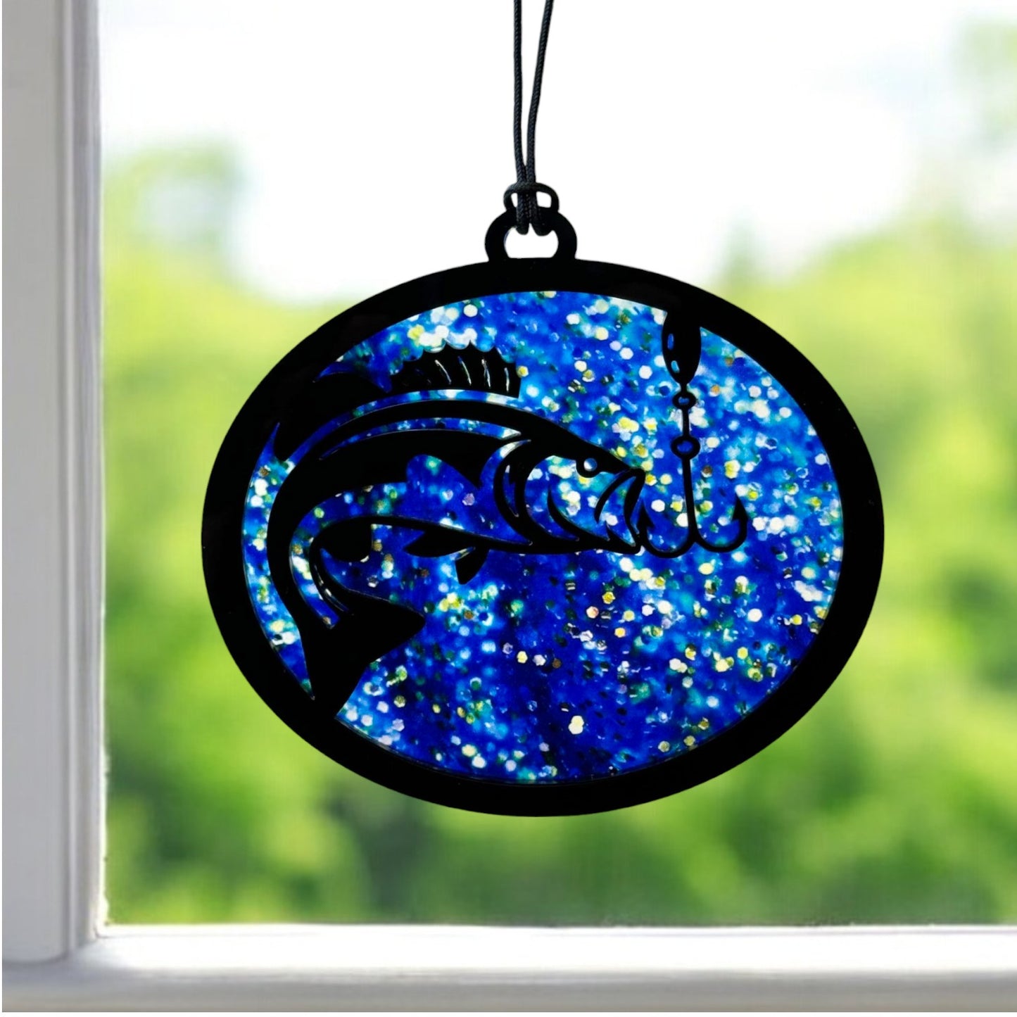 Suncatcher / Ornament - Fishing for Fish
