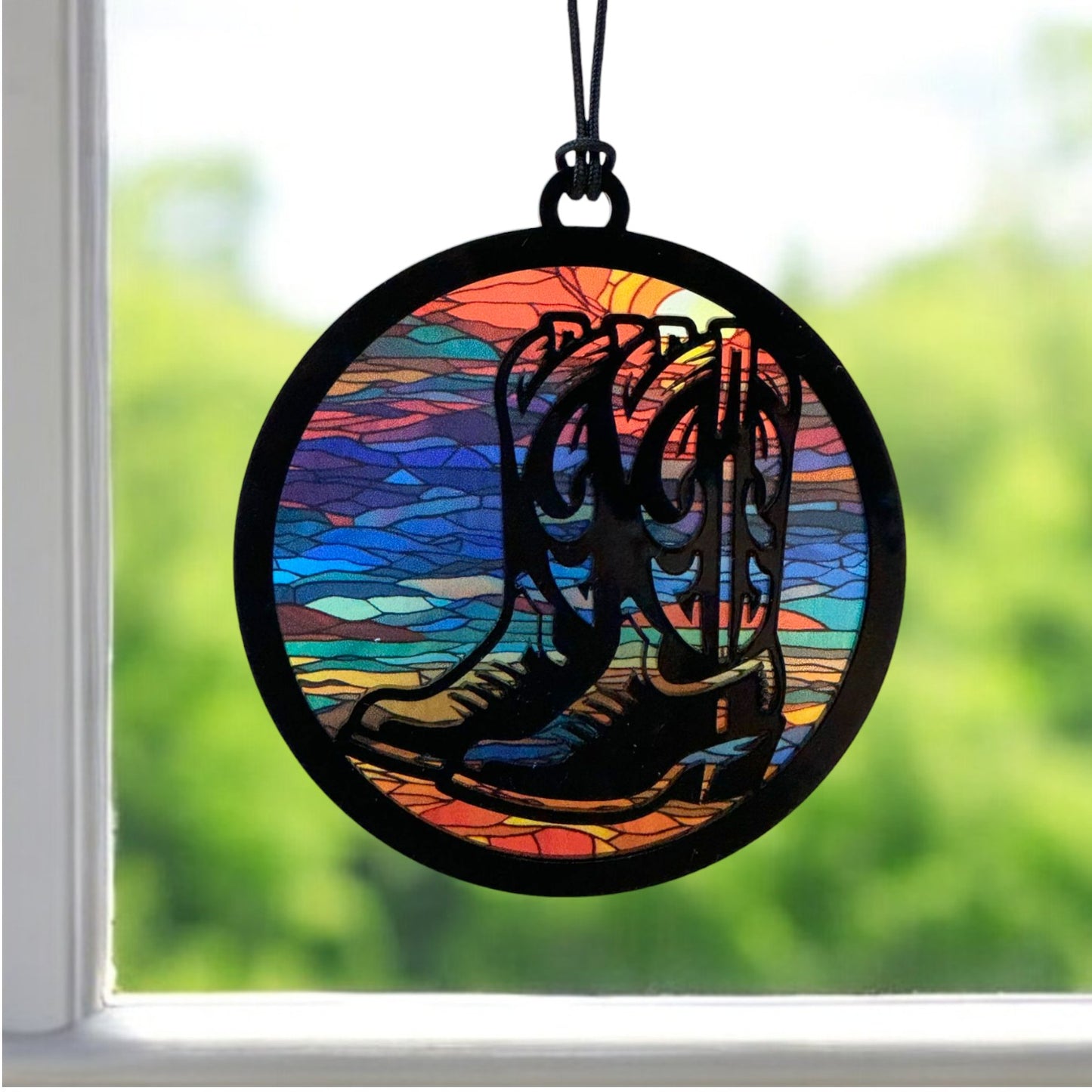 Suncatcher / Ornament - Cowboy Boots