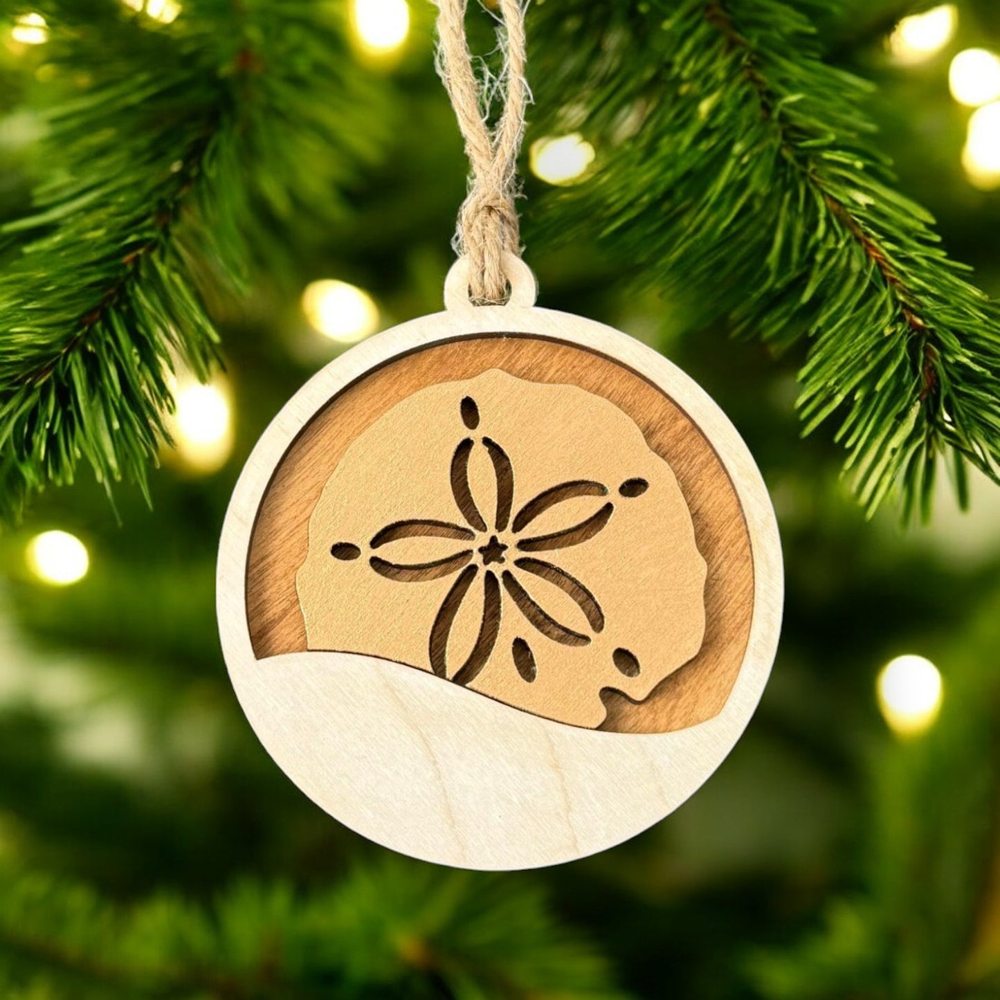 Sand Dollar Christmas Ornament