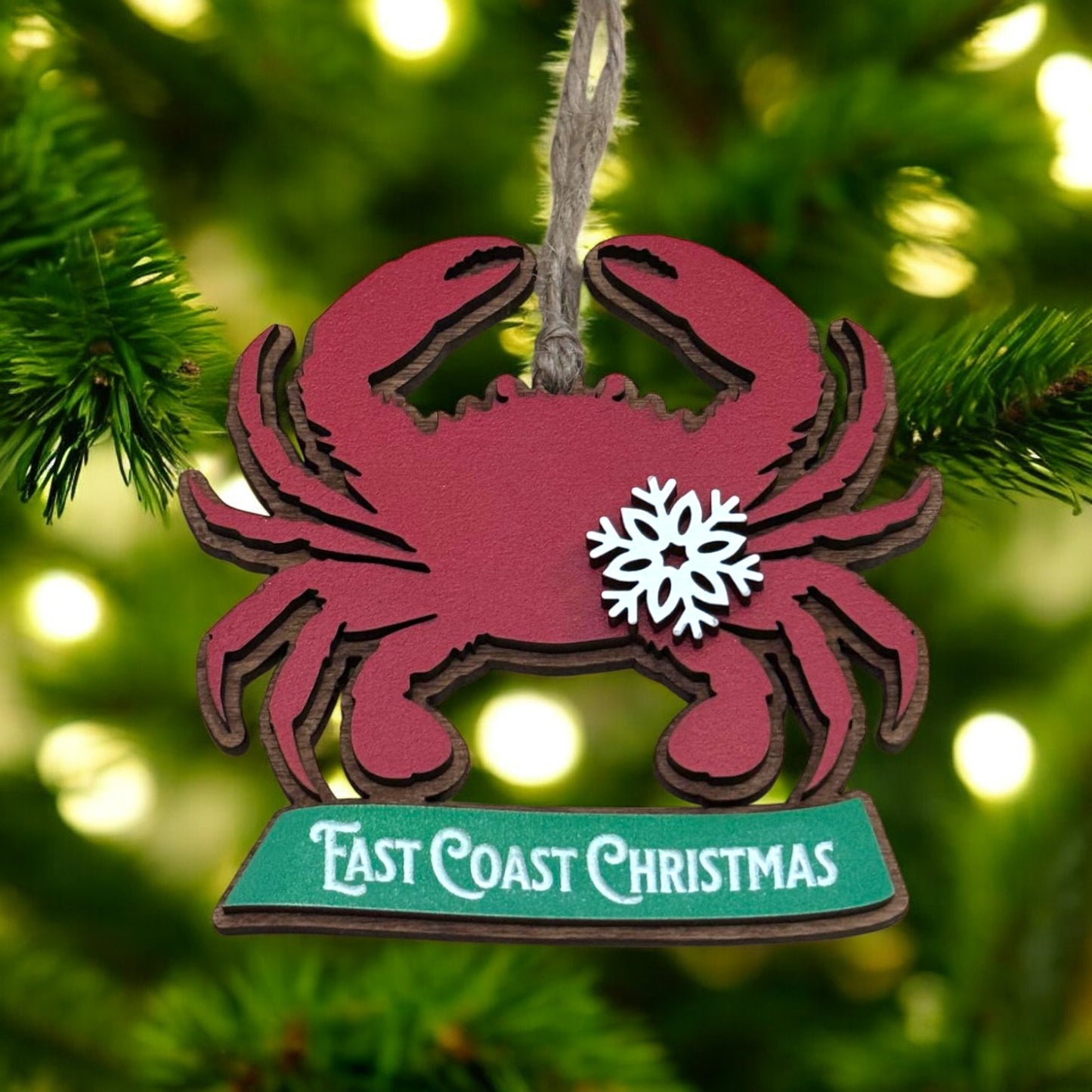 Crab Ornament - East Coast Christmas