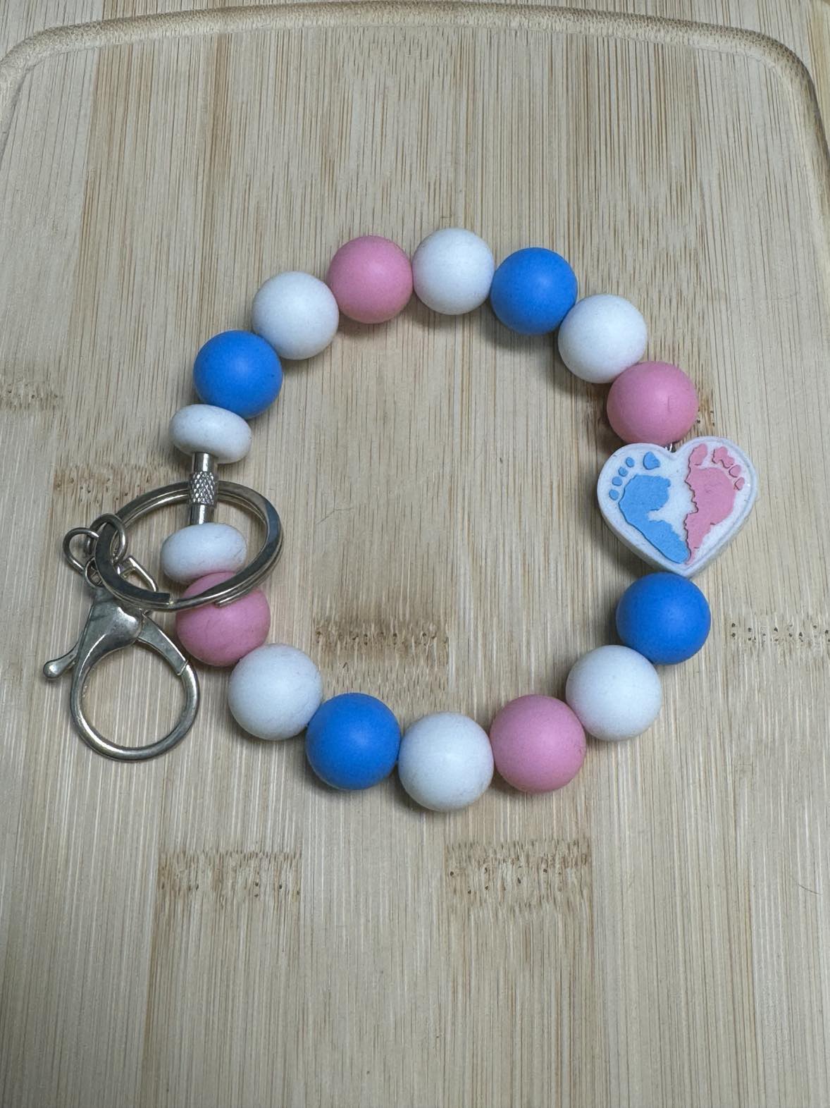 Baby Feet Beaded Wristlet **CLEARANCE**