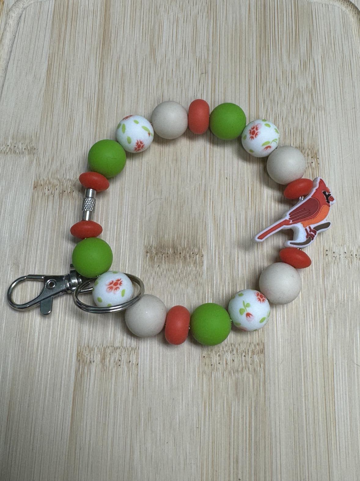 Cardinal Beaded Wristlet **CLEARANCE**