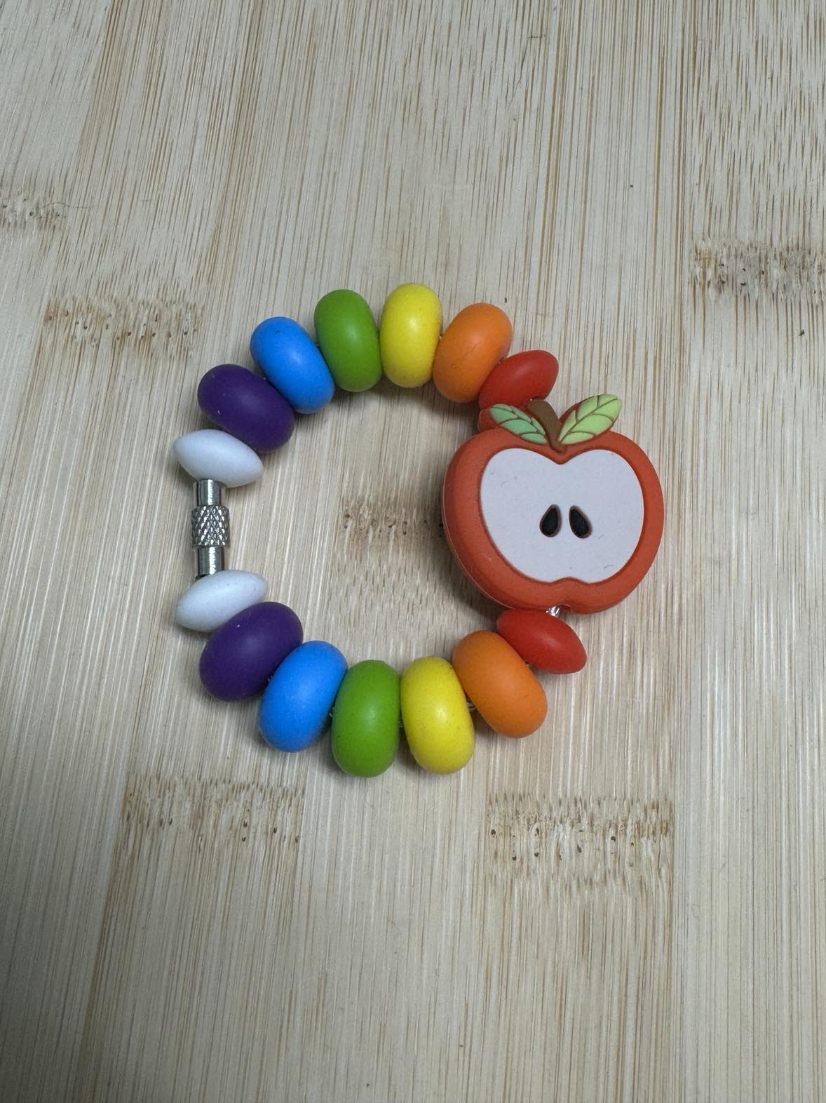 Apple Beaded Cup Charm - Mini Keychain **CLEARANCE**