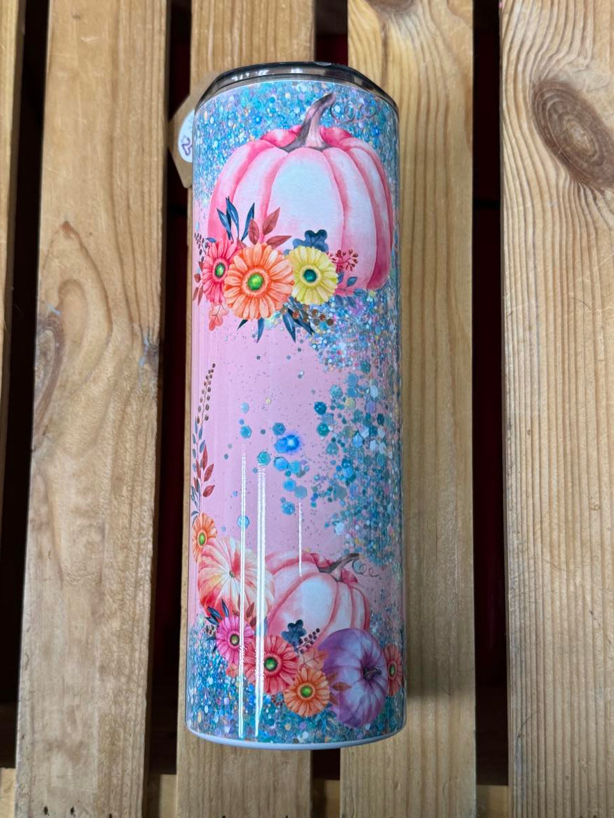 Pink Pumpkin Tumbler 20oz **CLEARANCE**