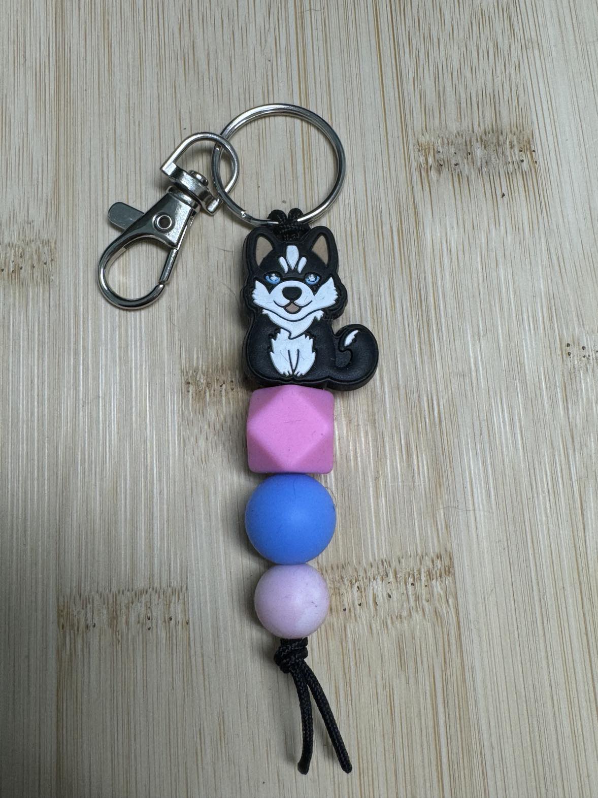 Dog 3 Beaded Keychain **CLEARANCE**