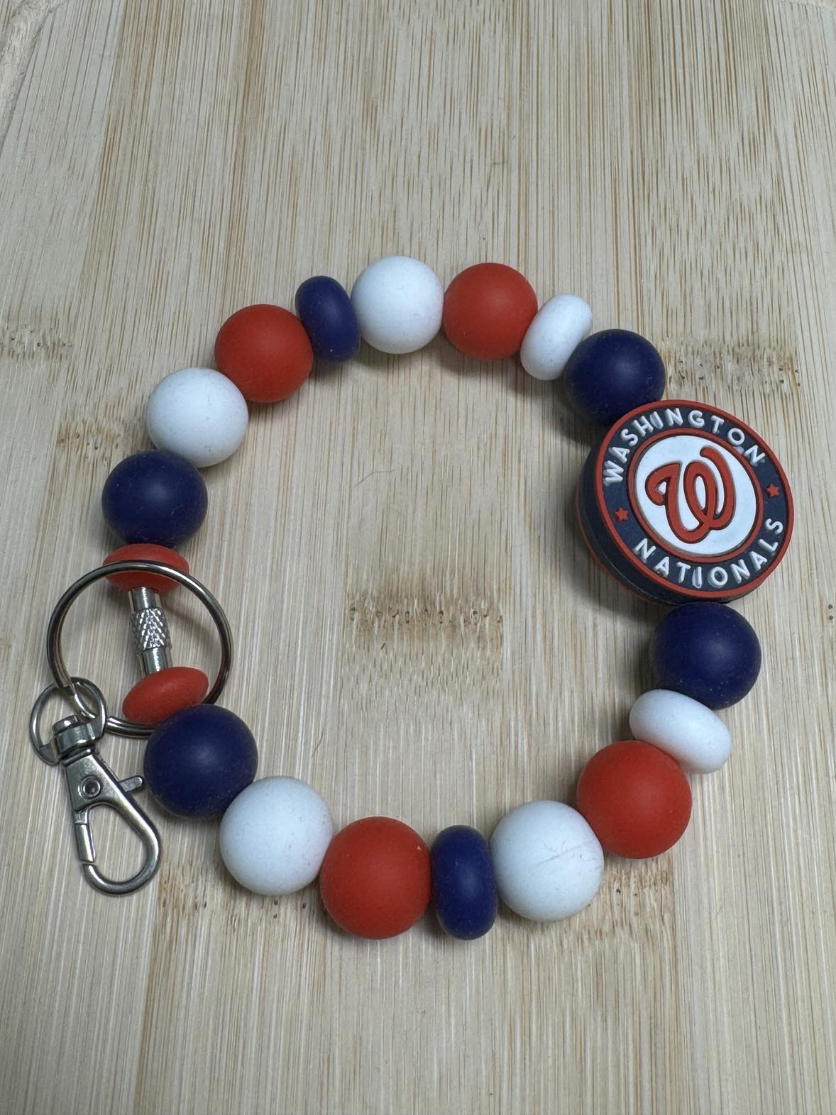 Red, White, Blue Beaded Wristlet **CLEARANCE**
