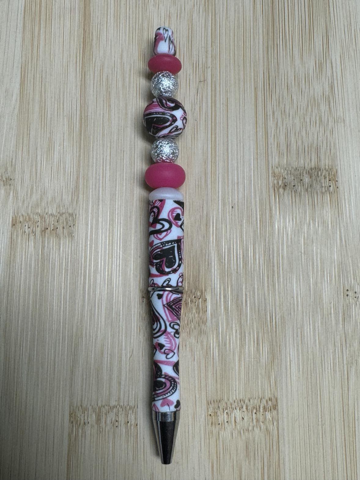 Hearts Beaded Pen **CLEARANCE**