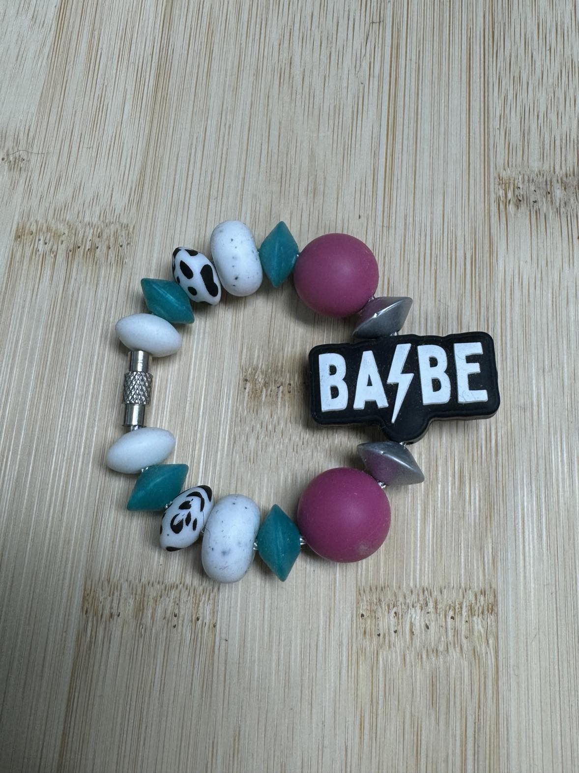 Babe Beaded Cup Charm - Mini Keychain **CLEARANCE**