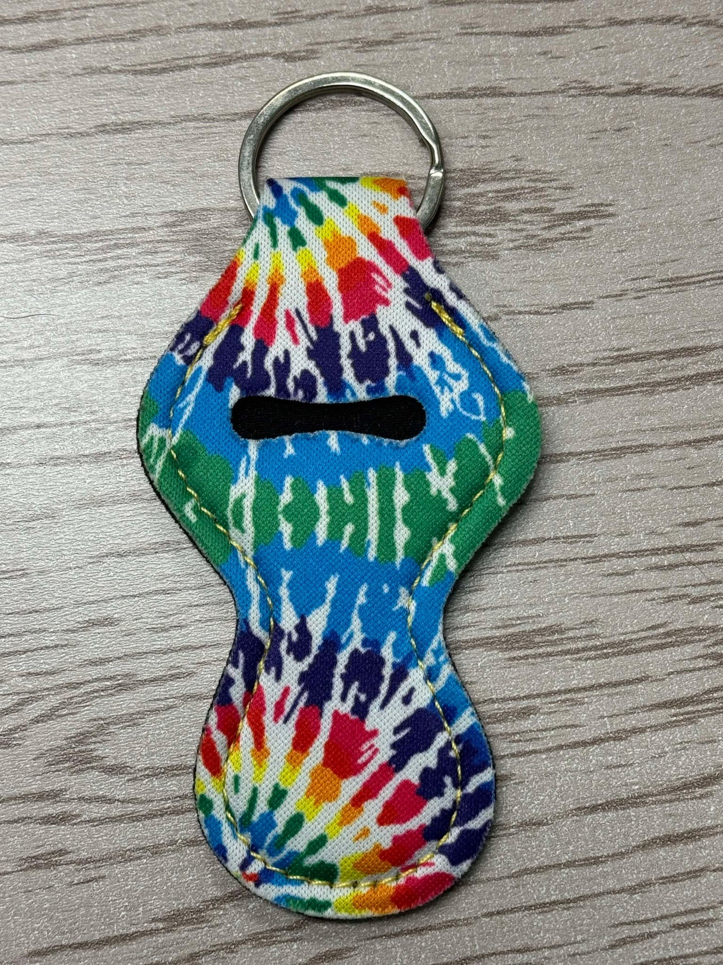 Tie Dye - Chapstick Holder Keychains **CLEARANCE**
