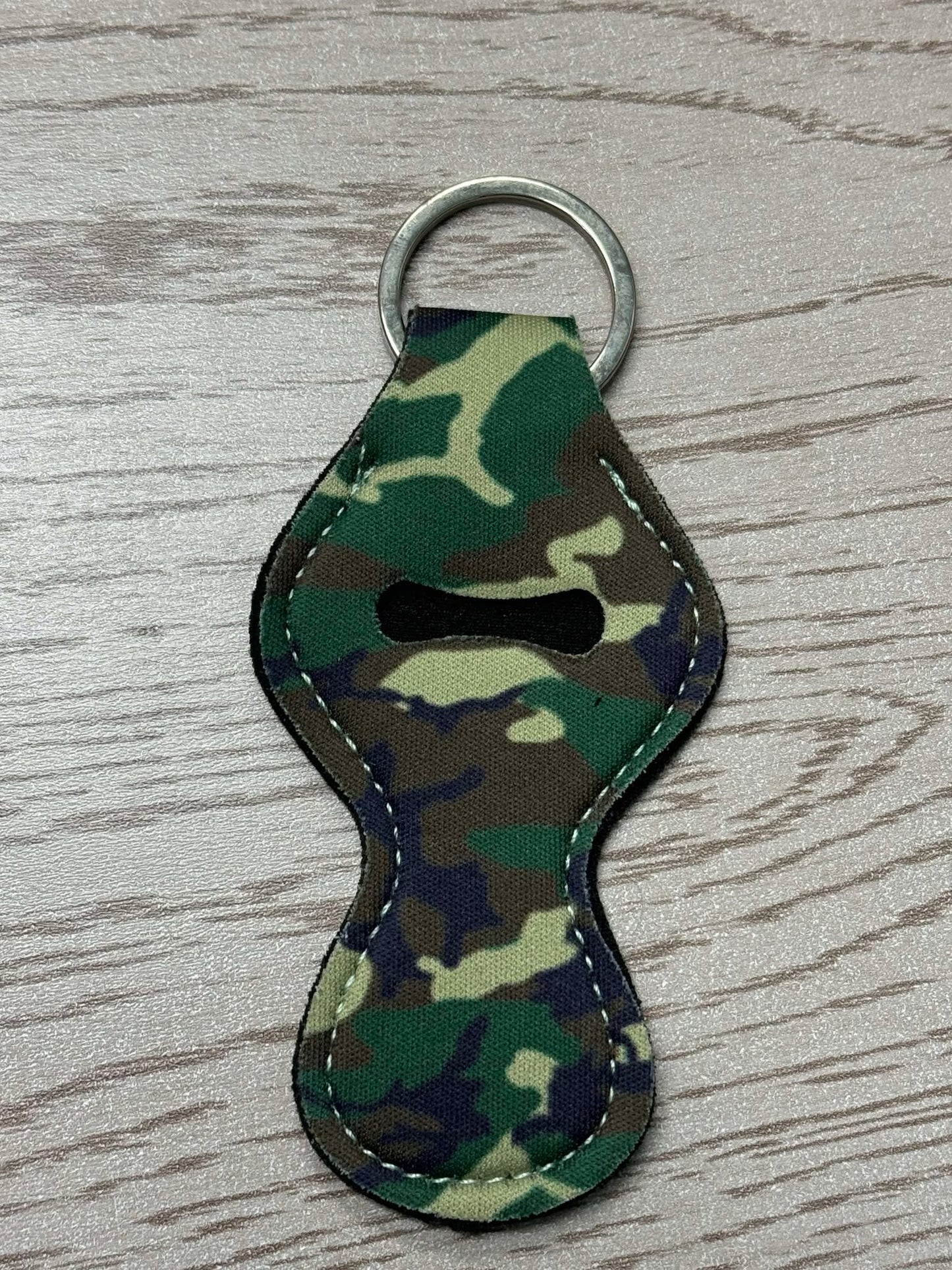 Camo - Chapstick Holder Keychains **CLEARANCE**