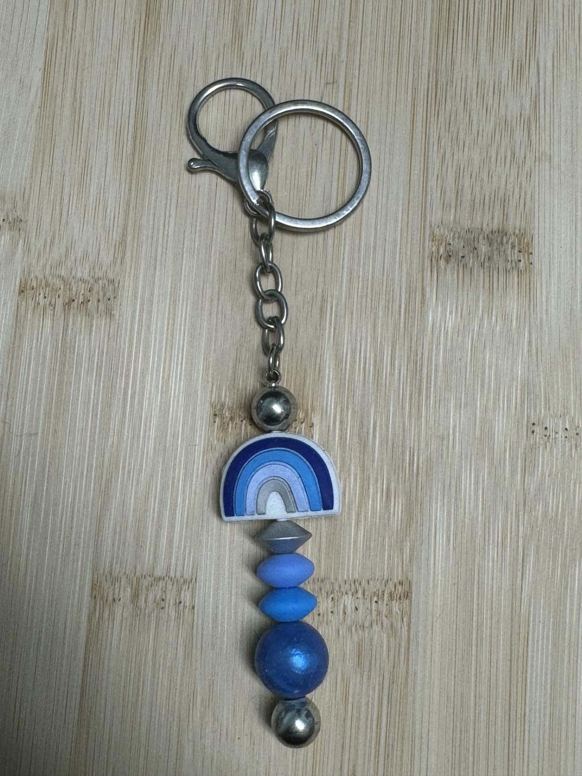 Rainbow Beaded Keychain **CLEARANCE**