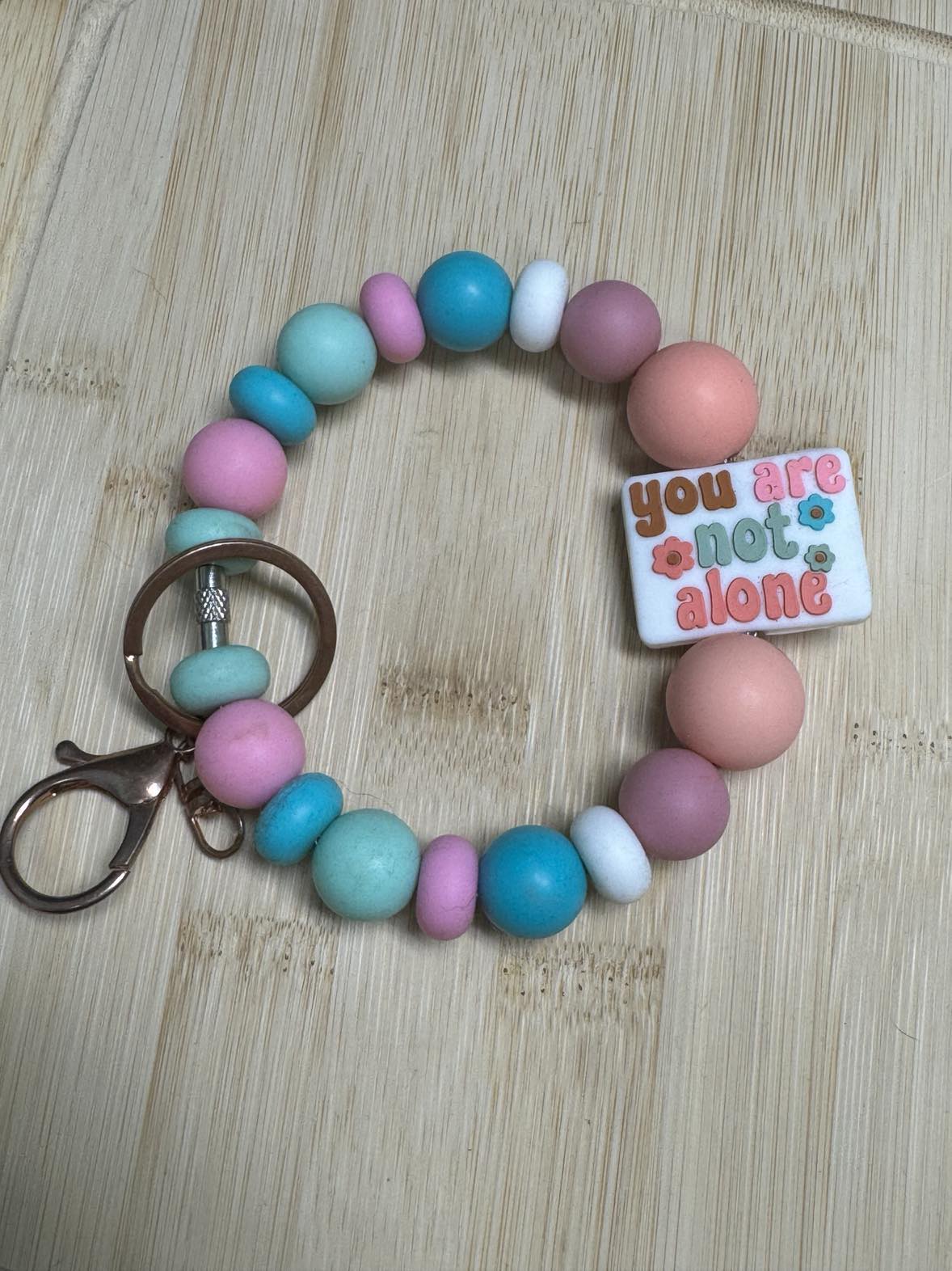 You Are Not Alone Beaded Wristlet **CLEARANCE**