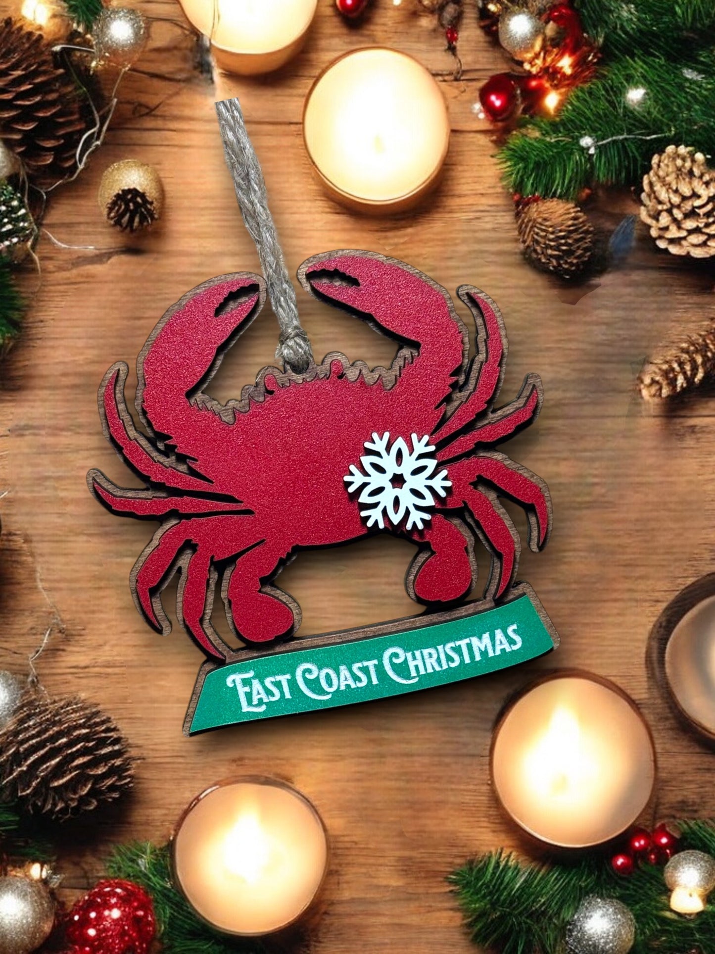 Crab Ornament - East Coast Christmas