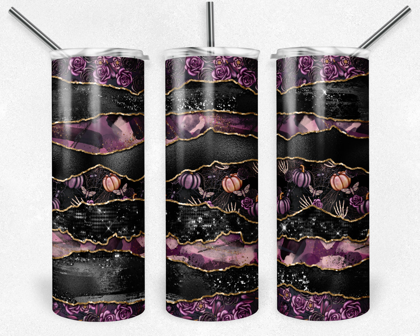 Dark Pumpkin Tumbler 20oz **CLEARANCE**
