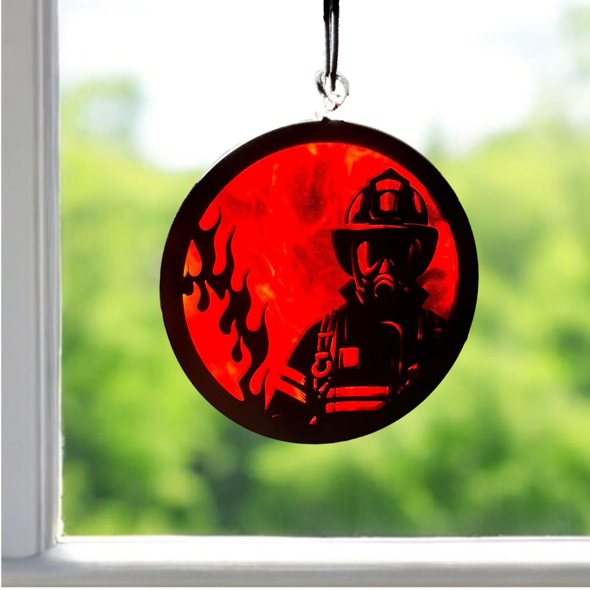 Suncatcher / Ornament - Firefighter
