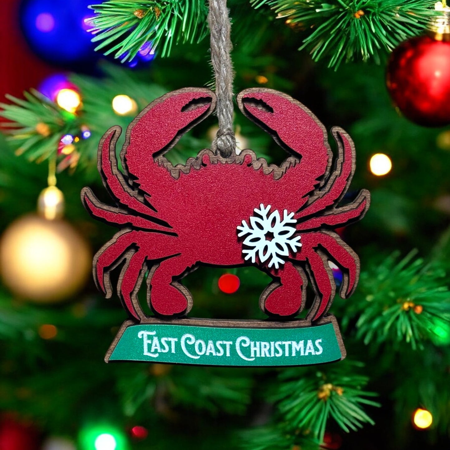 Crab Ornament - East Coast Christmas