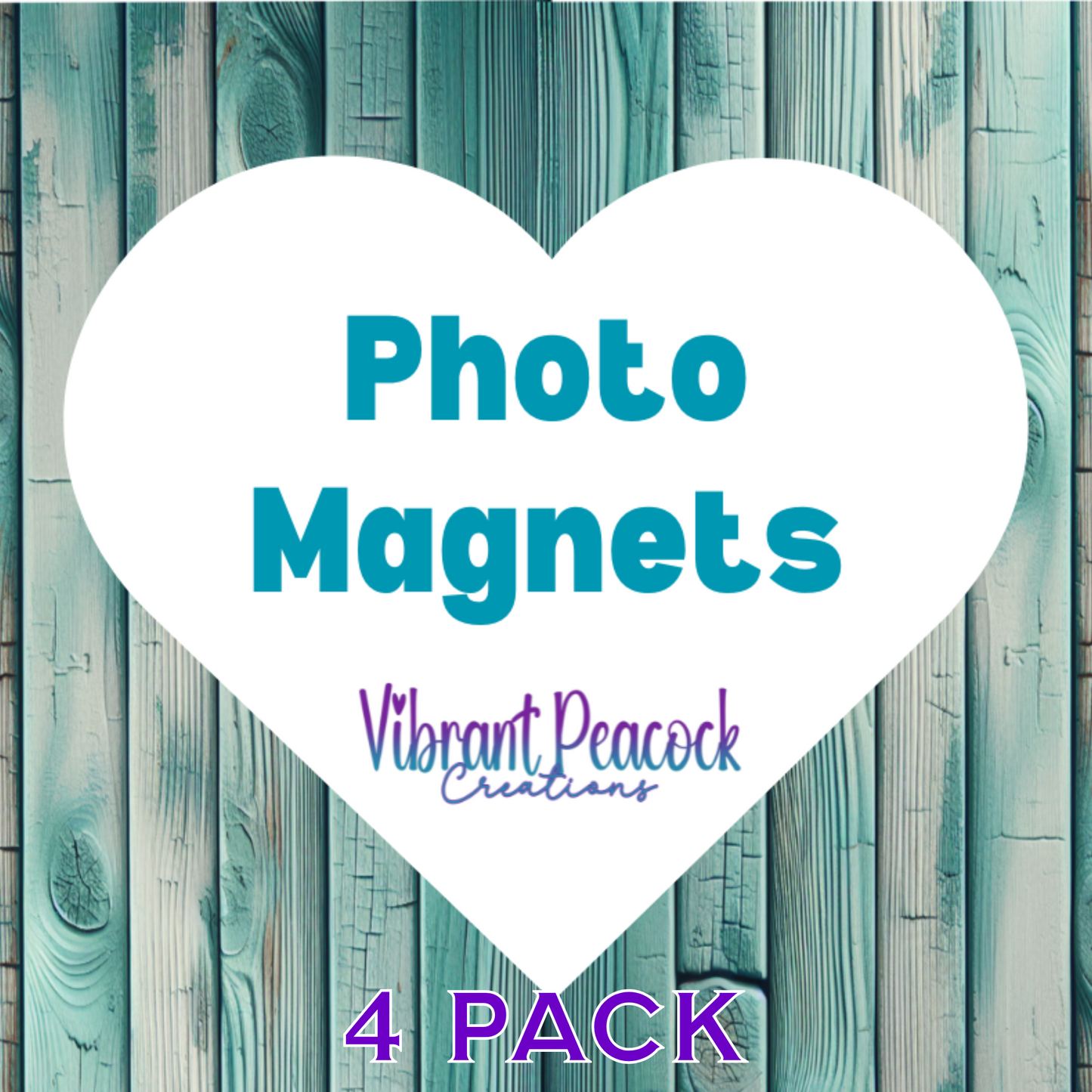 Photo Magnets * 2x2 Square * Custom - 4 Pack