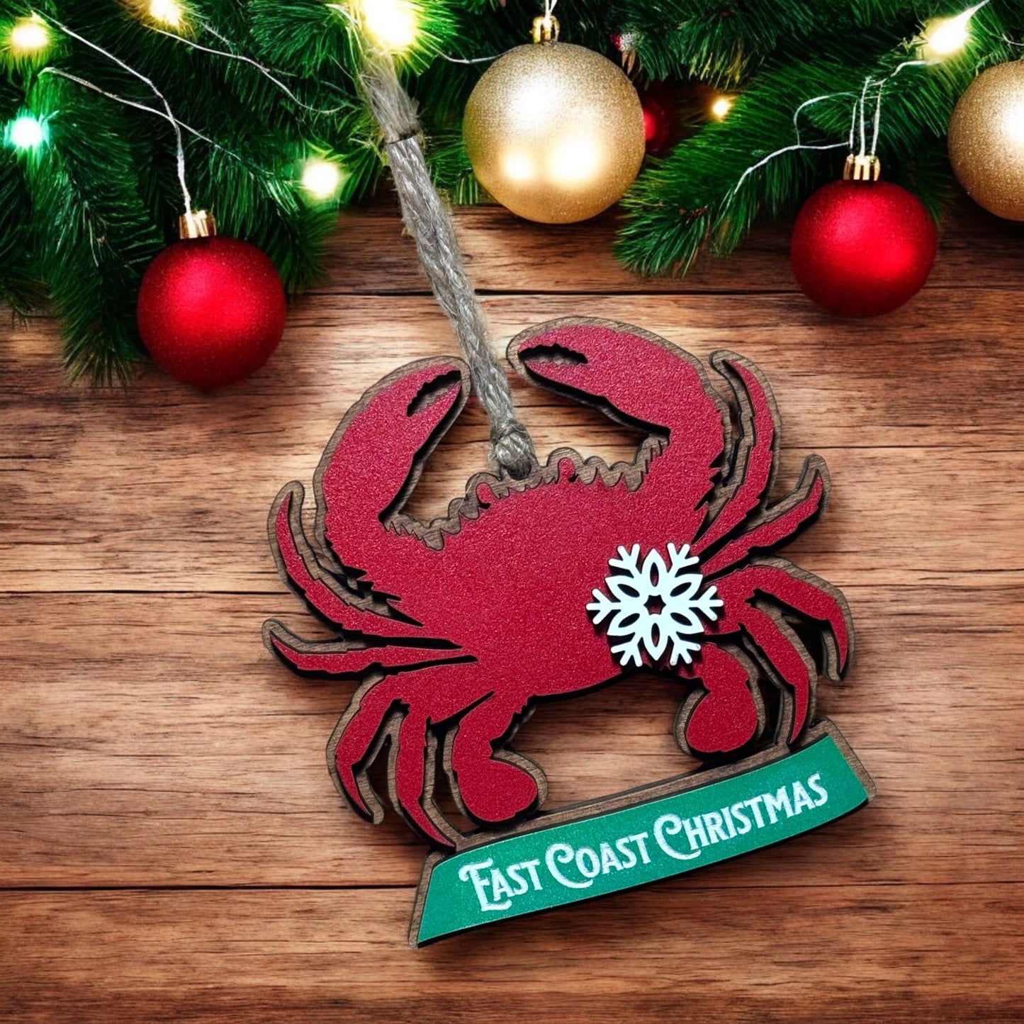 Crab Ornament - East Coast Christmas