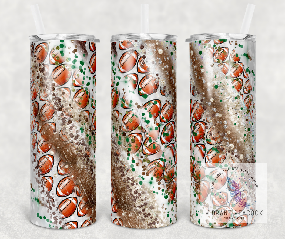 Football Tumbler 20oz **CLEARANCE**