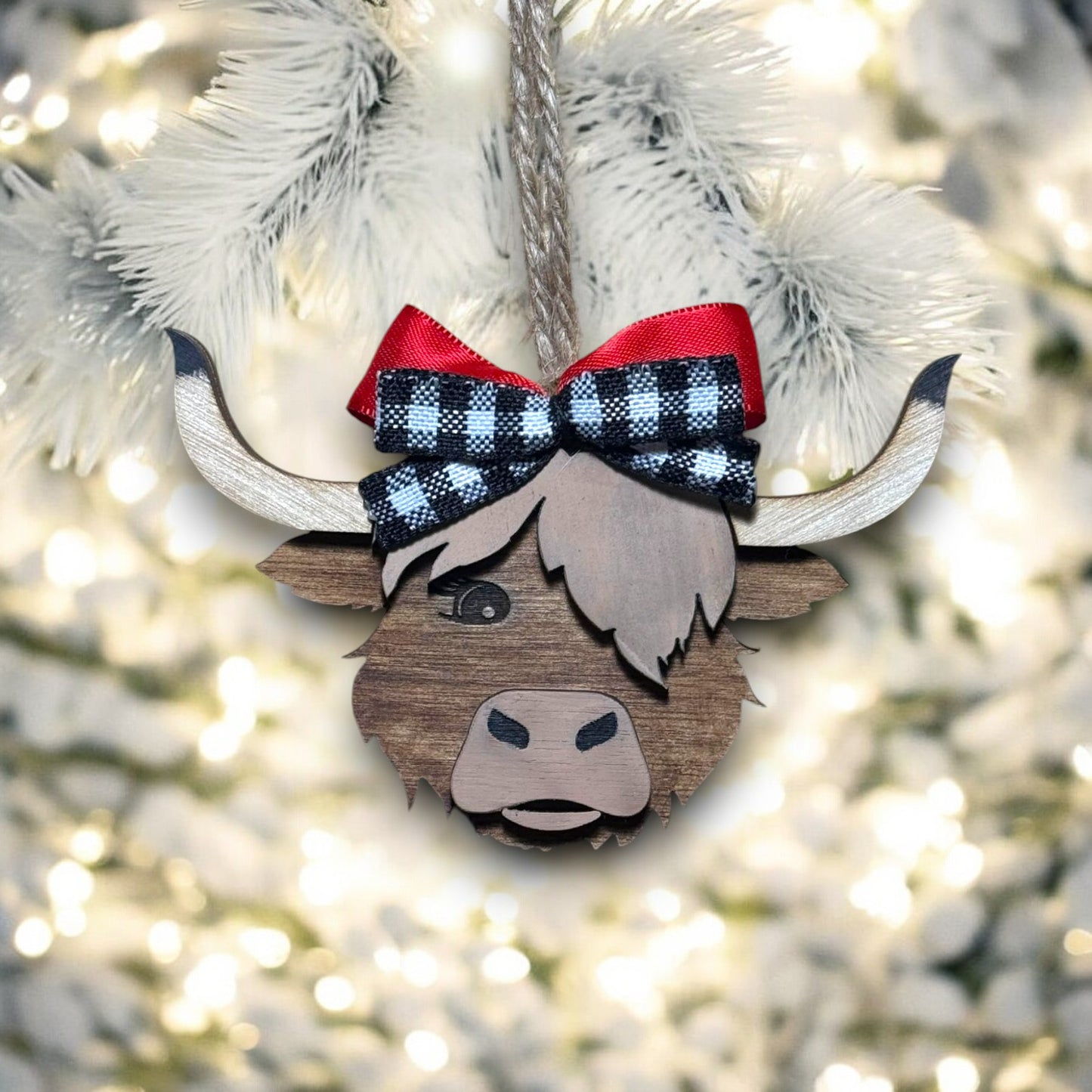 Cutie Highland Cow Ornament