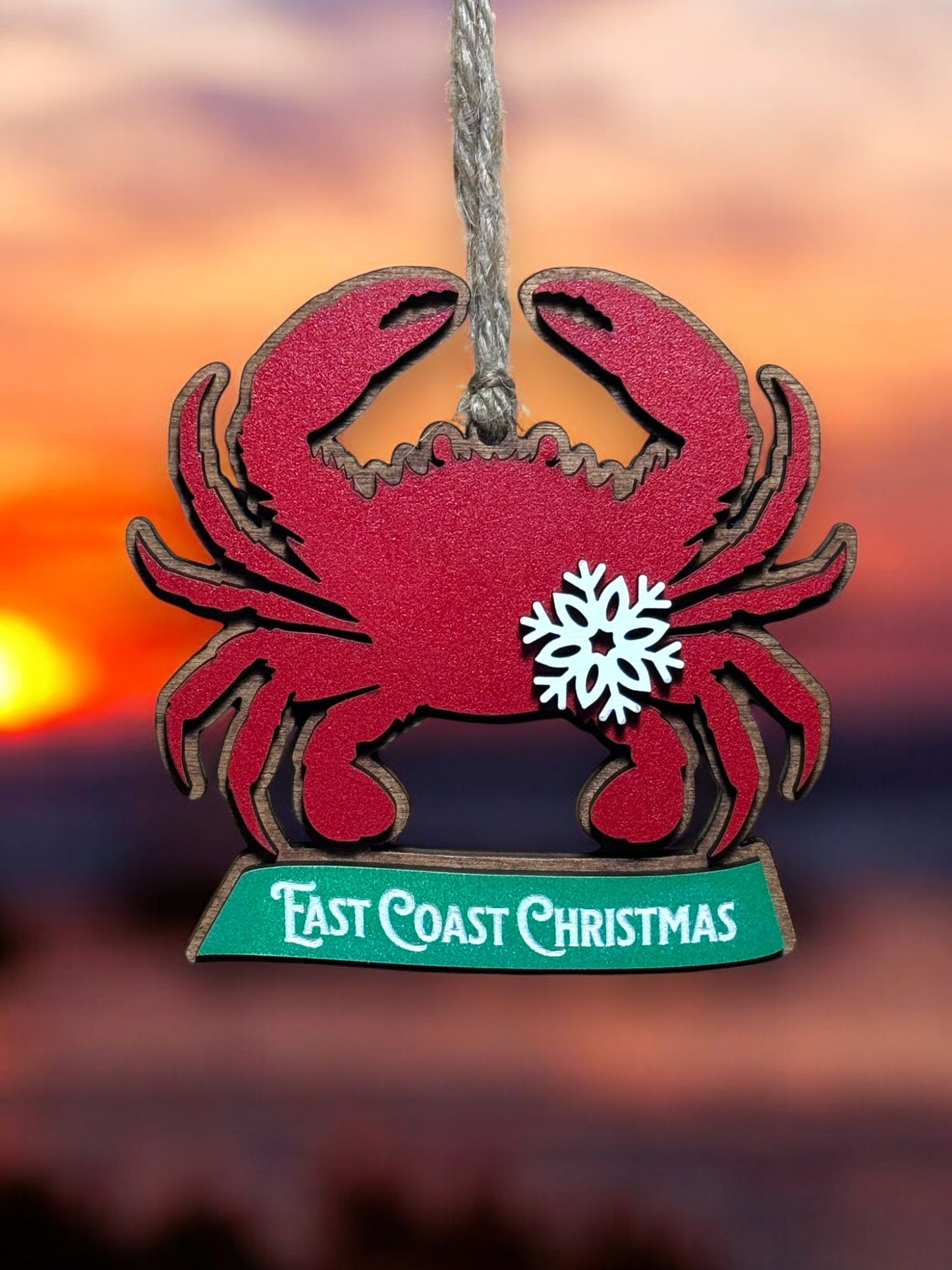 Crab Ornament - East Coast Christmas