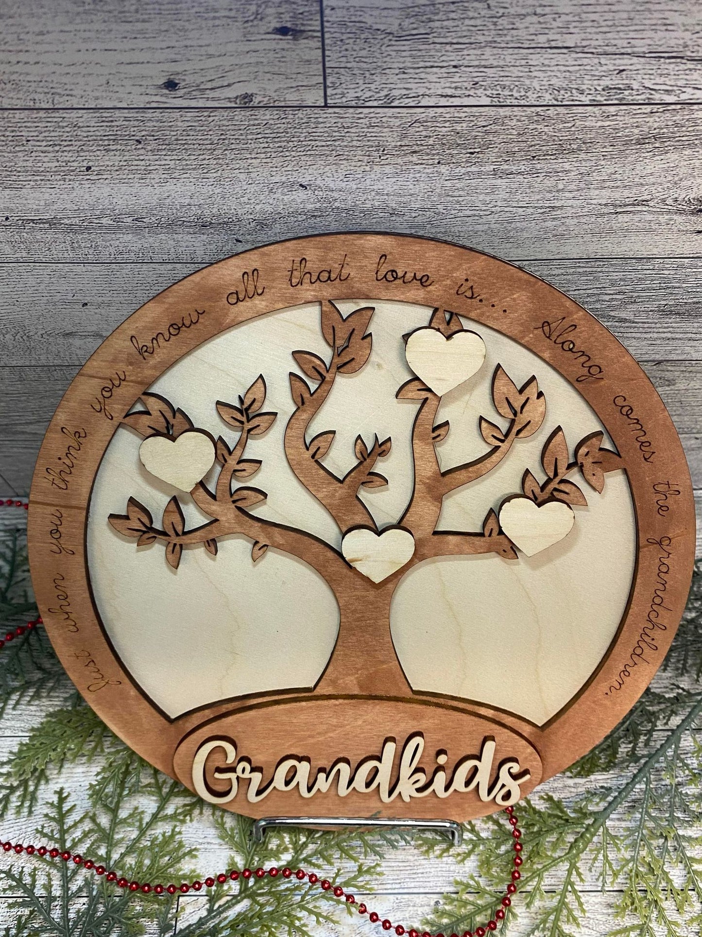 Custom Family Tree Plaque - Grandkids