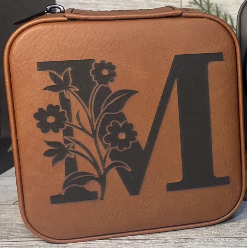 Personalized Travel Jewelry Box - Color Rawhide