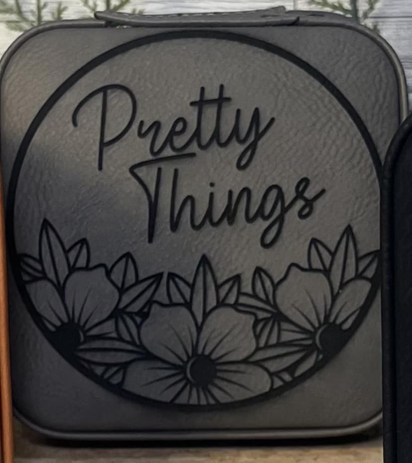 Personalized Travel Jewelry Box - Color Gray