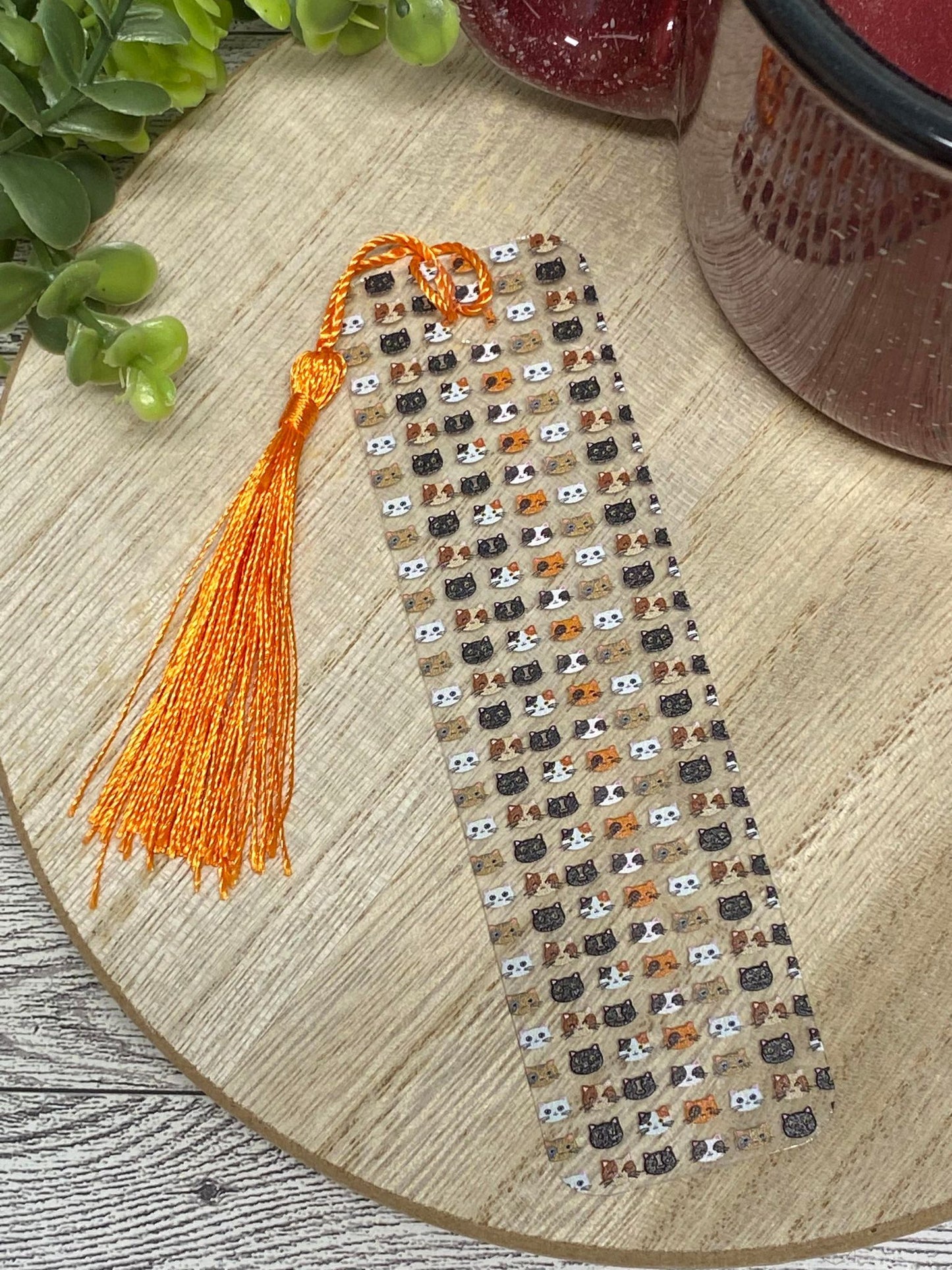 Bookmark With Tassel - Cats