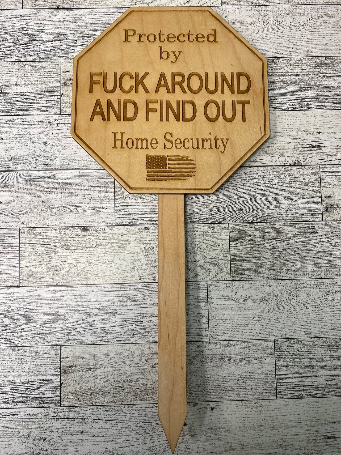 FAFO w. Flag Yard Sign