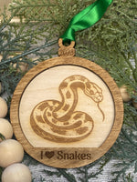 I ❤️ Snakes Ornament