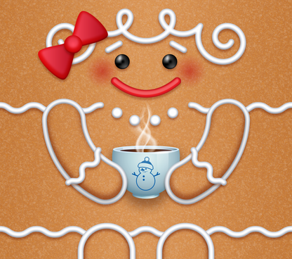 Gingerbread Tumbler  20oz CLEARANCE