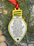 A Teacher’s Light Ornament