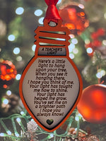 A Teacher’s Light Ornament