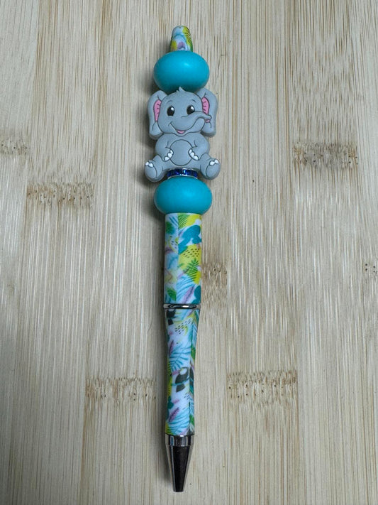 Elephant Beaded Pen  **CLEARANCE**