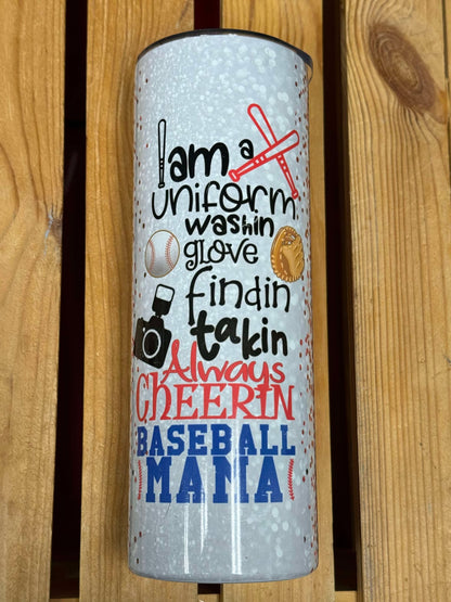 Baseball Tumbler 20oz CLEARANCE