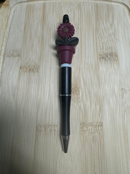 Flower Pot 2 Beaded Pen  **CLEARANCE**