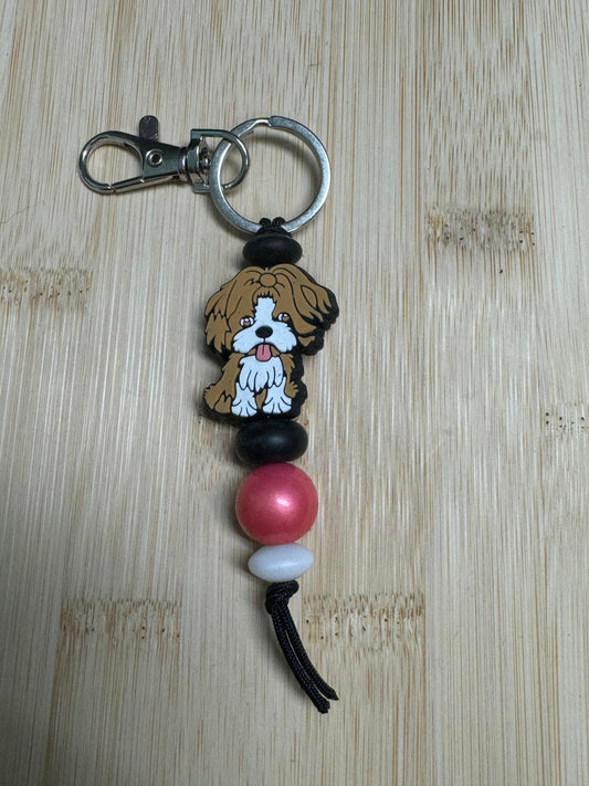 Dog Beaded Keychain **CLEARANCE**