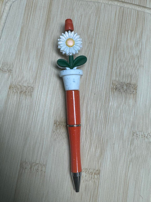 Flower Pot Beaded Pen  **CLEARANCE**