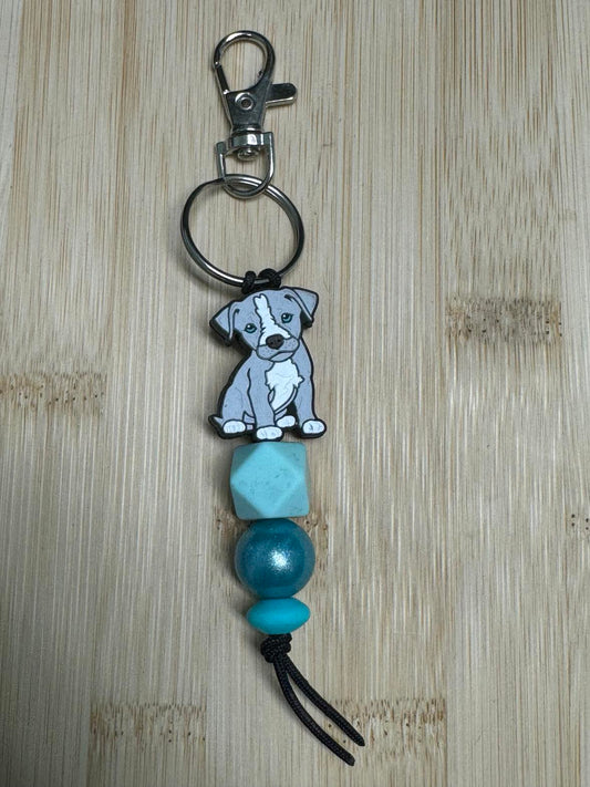 Pittie Beaded Keychain **CLEARANCE**