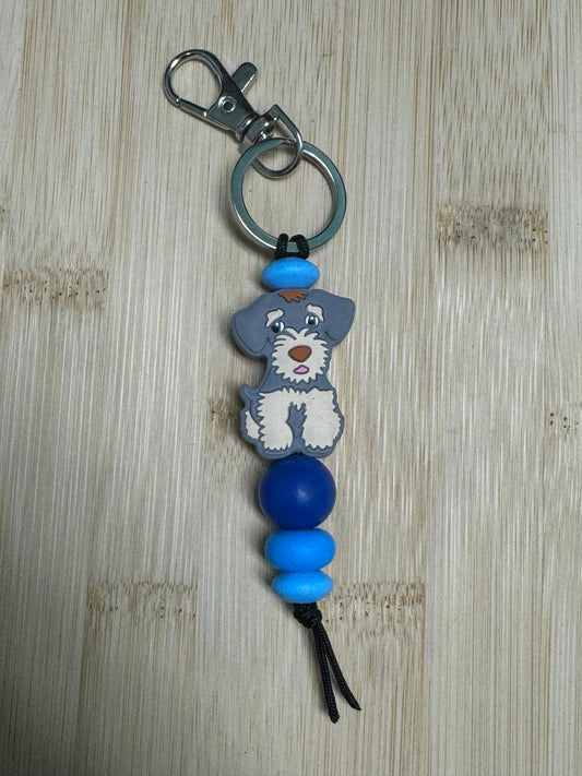 Dog 5 Beaded Keychain **CLEARANCE**