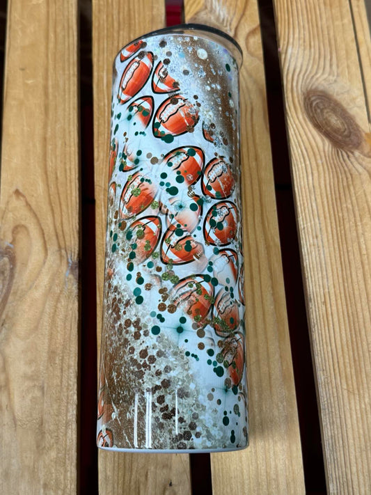 Football Tumbler 20oz **CLEARANCE**
