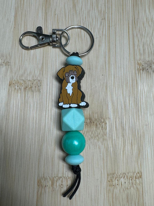 Boxer Beaded Keychain **CLEARANCE**