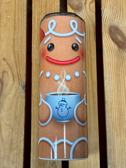 Gingerbread Tumbler  20oz CLEARANCE