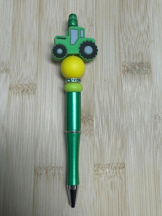 Tractor Beaded Pen  **CLEARANCE**