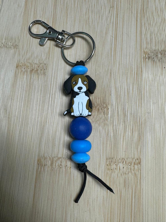 Dog 4 Beaded Keychain **CLEARANCE**
