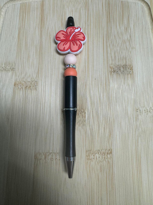 Hibiscus Beaded Pen  **CLEARANCE**