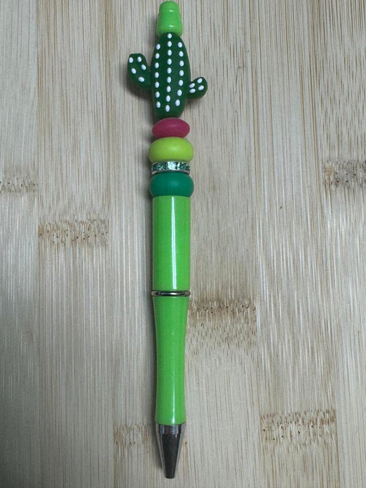 Cactus Beaded Pen  **CLEARANCE**